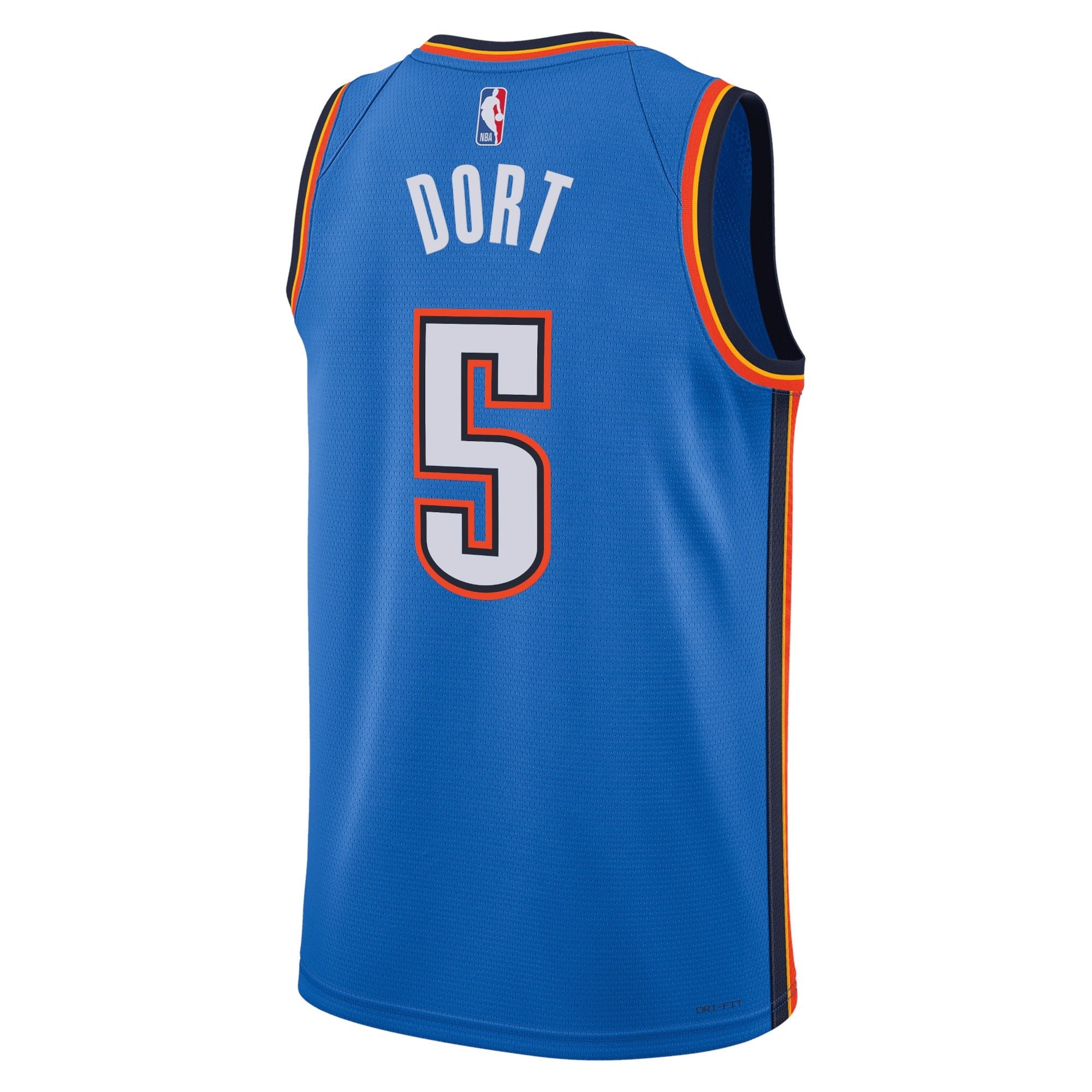 Oklahoma City Thunder Icon Edition Swingman Jersey Blue Luguentz Dort Unisex
