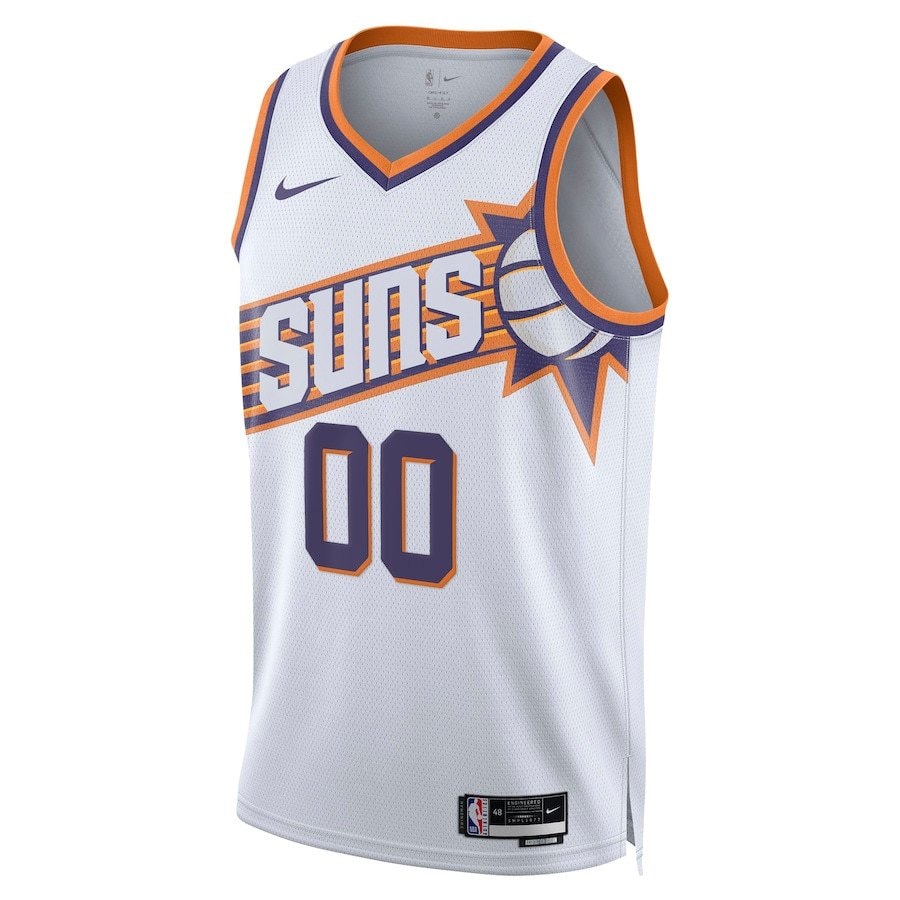 Phoenix Suns Swingman Custom Jersey White Association Edition Unisex