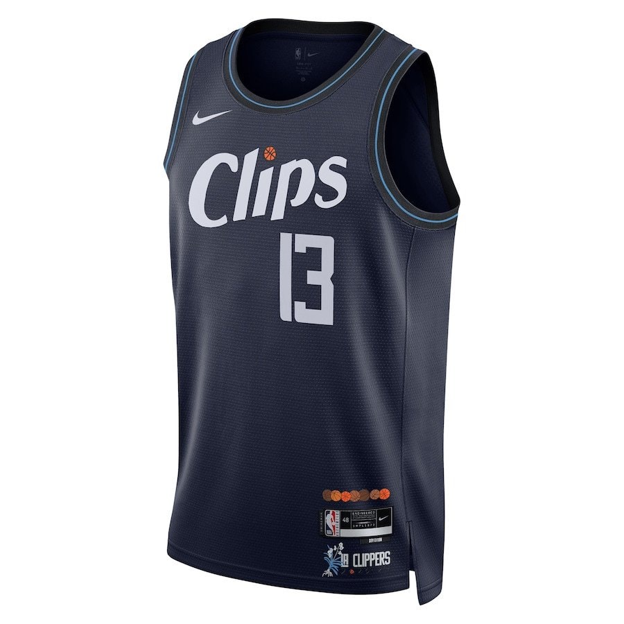 Paul George 13 LA Clippers 2023/24 City Edition Swingman Jersey Navy Unisex