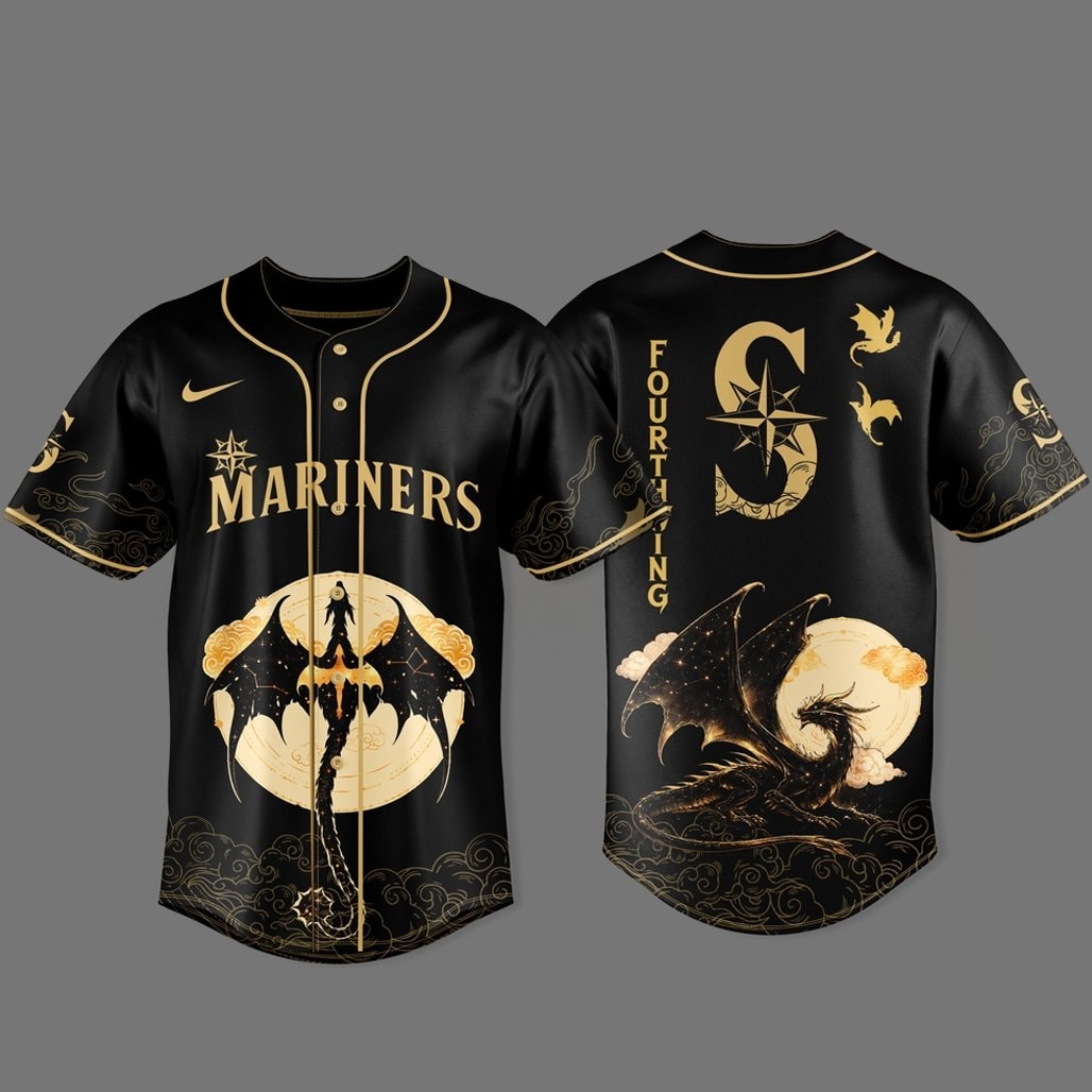 Baseball Team x Fourth Wing 2026 Black Baseball Jersey