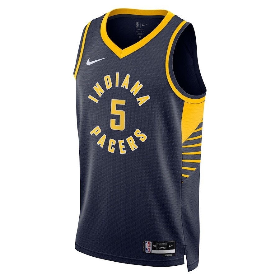 Jarace Walker 5 Indiana Pacers Unisex Swingman Jersey Icon Edition Navy