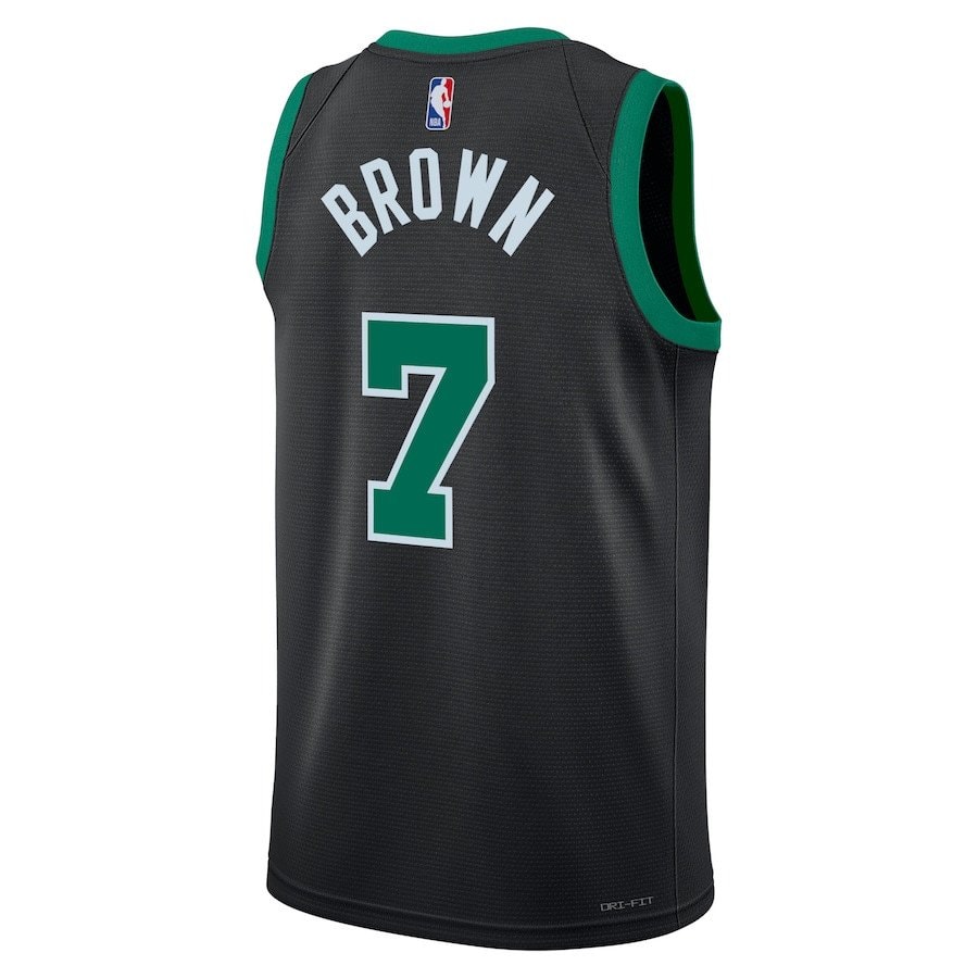 Jaylen Brown 7 Boston Celtics Unisex Swingman Jersey Statement Edition Black