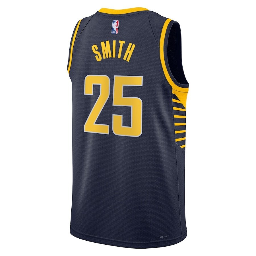Jalen Smith 25 Indiana Pacers Unisex Swingman Jersey Icon Edition Navy