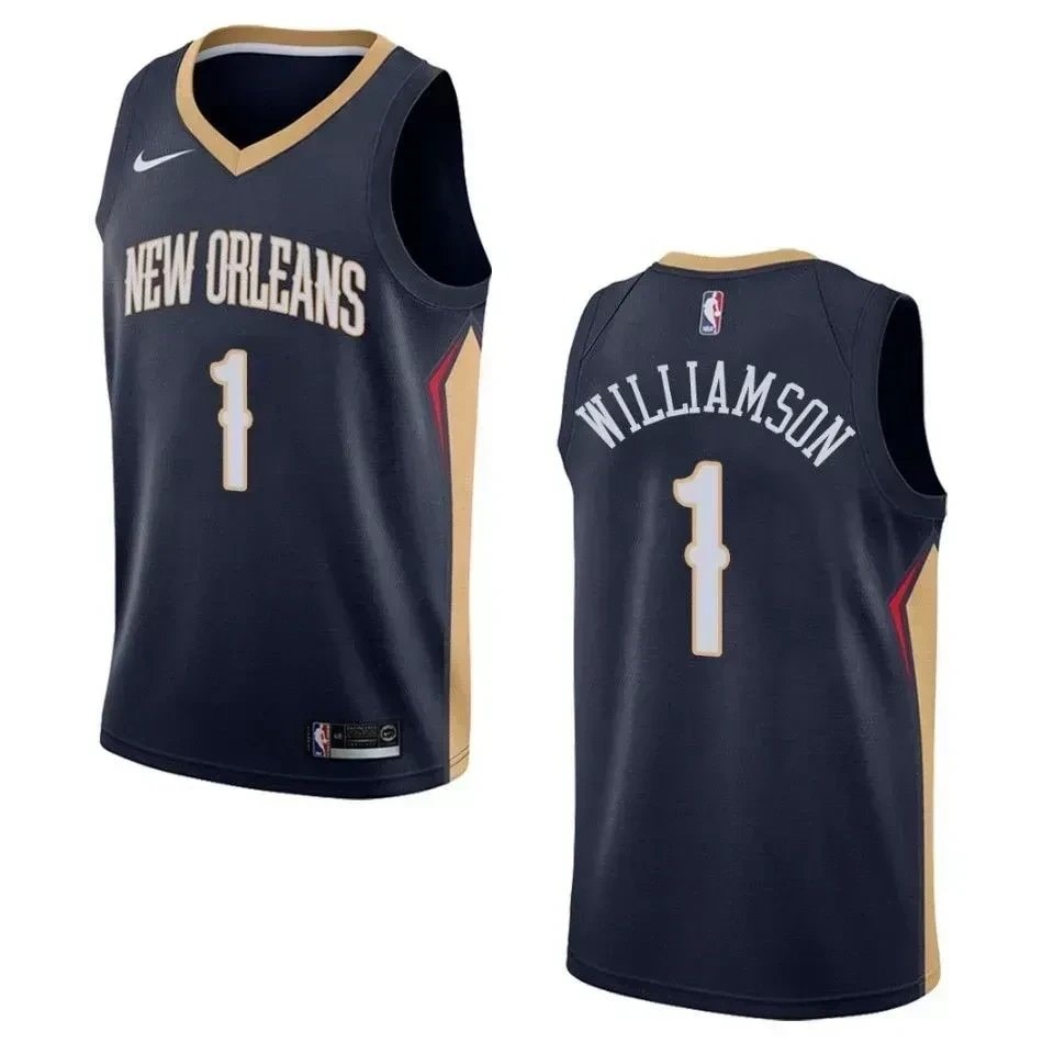 Men's Basketball Team 1 Zion Williamson Icon Swingman Jersey - Navy