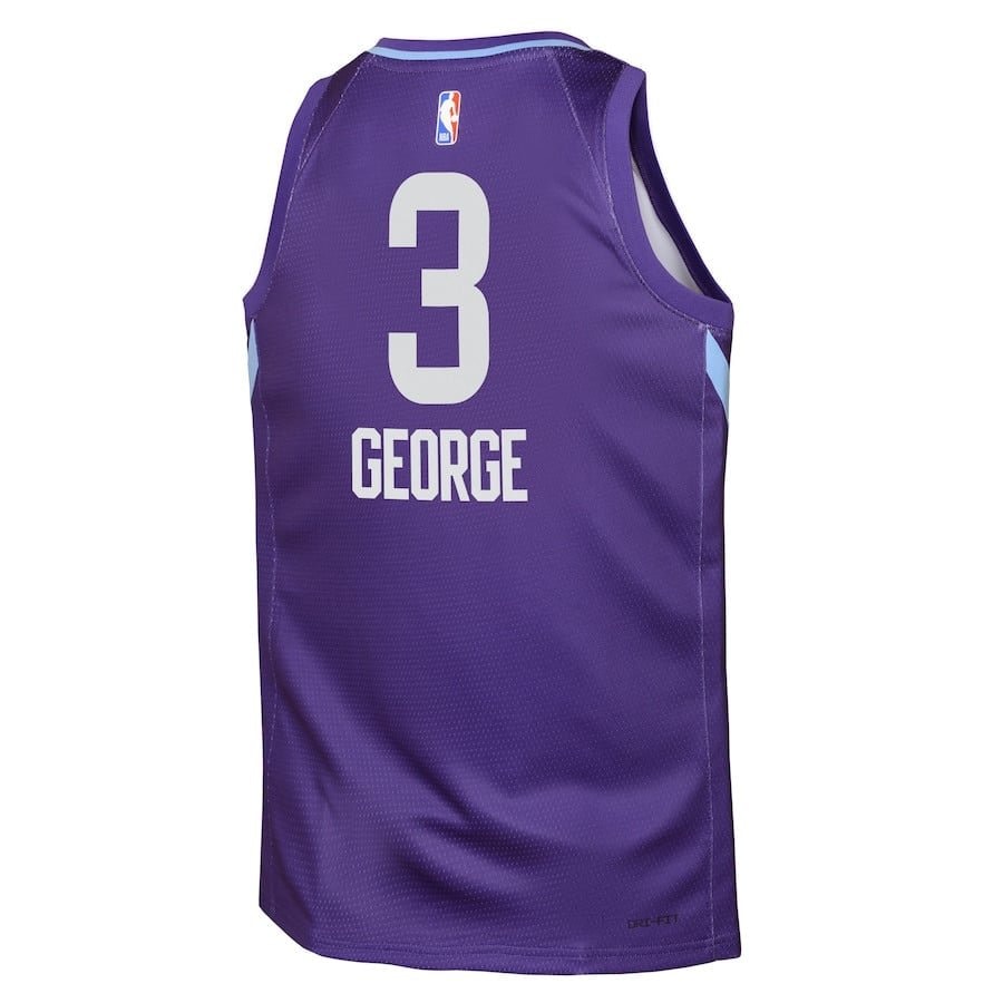 Keyonte George 3 Utah Jazz 2024/25 Youth Swingman City Edition Purple Jersey