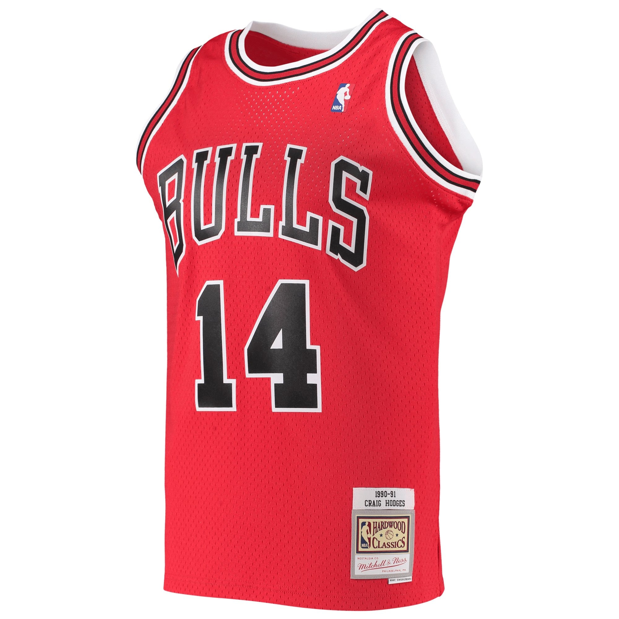 Craig Hodges Chicago Bulls Mitchell & Ness 1991-92 Hardwood Classics Swingman Jersey - Red Jersey