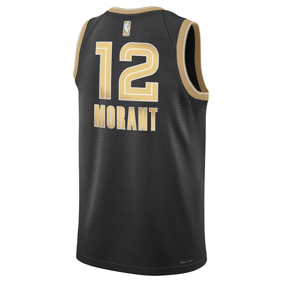 Ja Morant 12 Memphis Grizzlies Unisex Select Series Swingman Jersey - Black