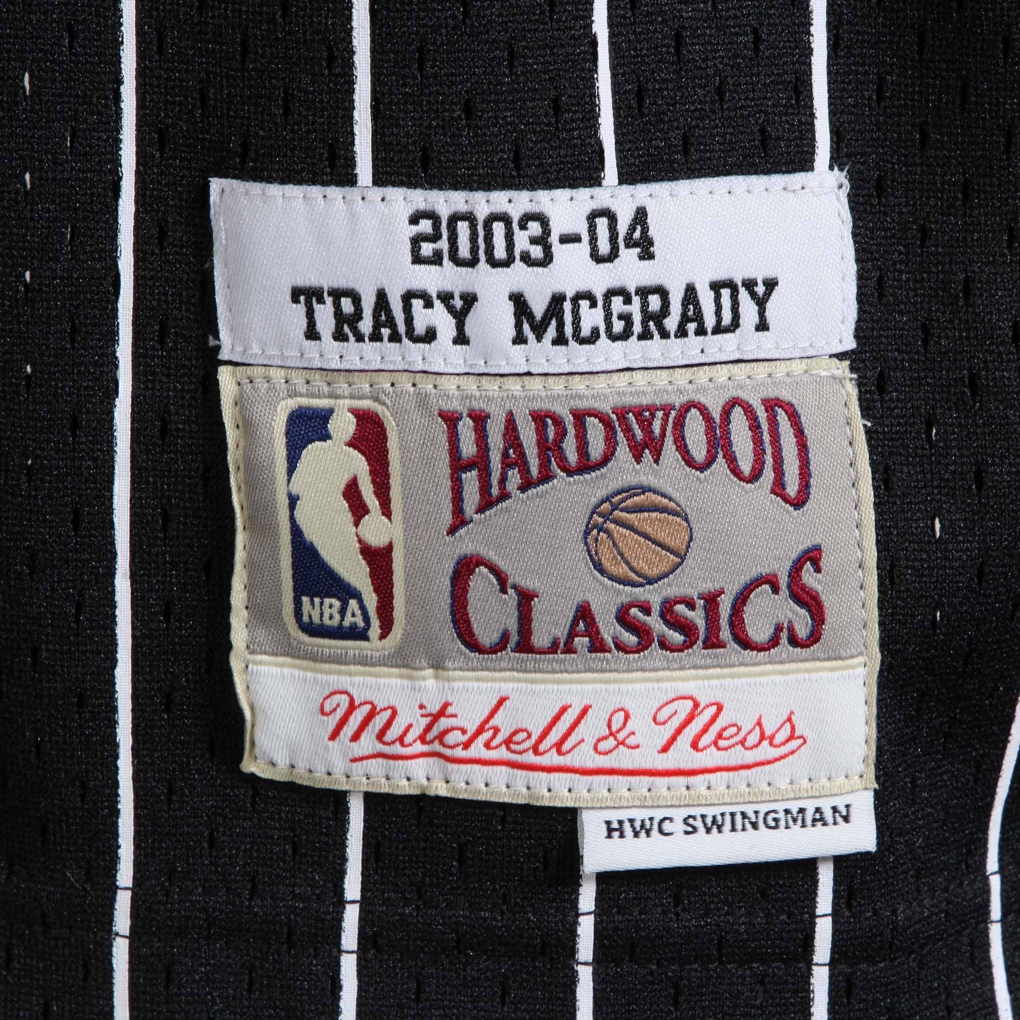 Men's Mitchell & Ness Tracy McGrady Black Orlando Magic 2003-04 Hardwood Classics Swingman Jersey
