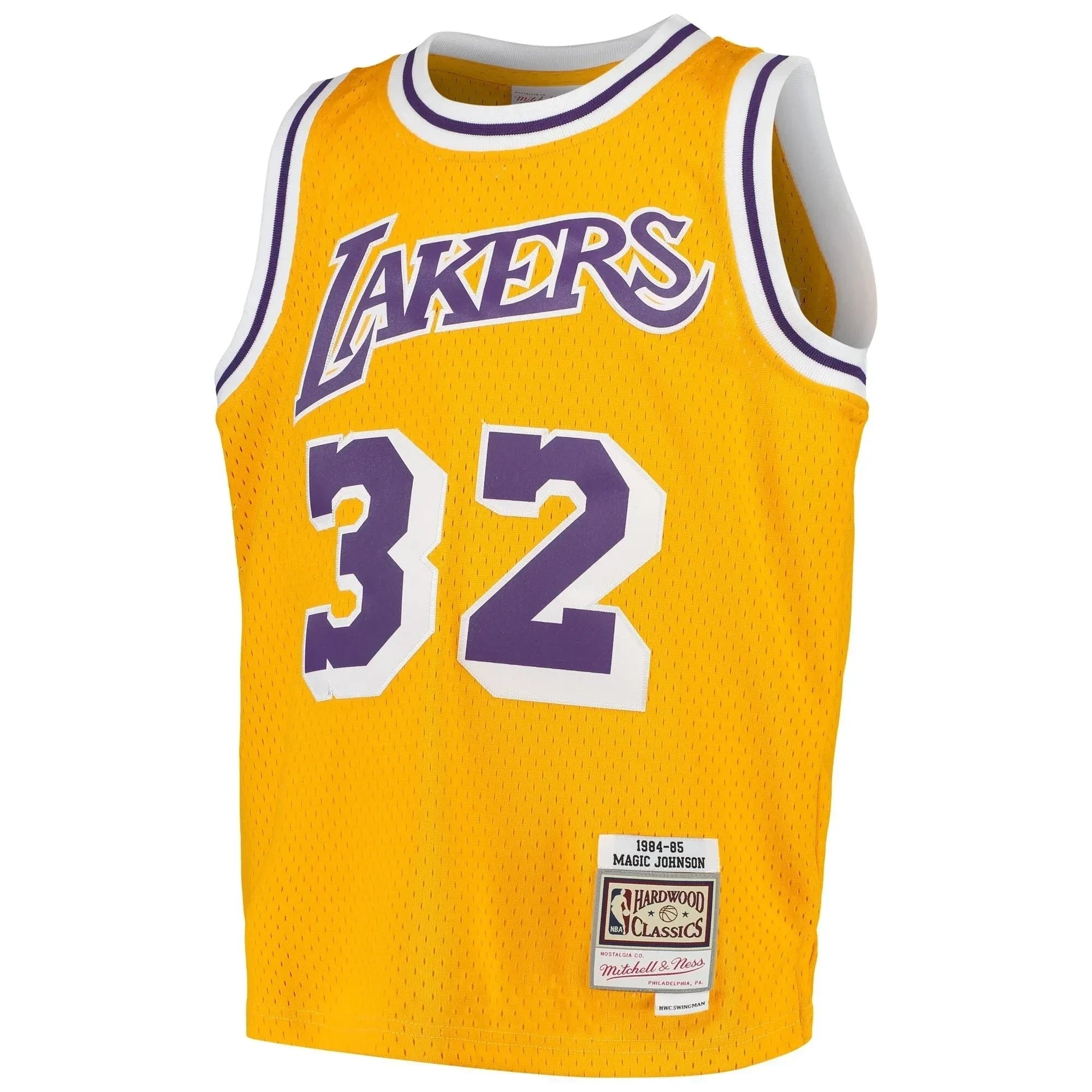 Magic Johnson Los Angeles Lakers Mitchell Ness Youth Swingman Throwback Jersey - Gold