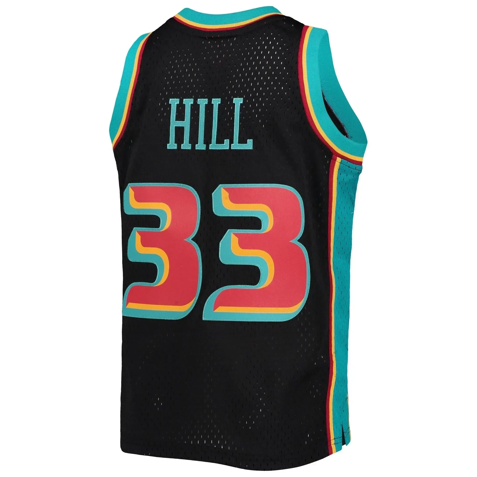 Grant Hill Detroit Pistons Mitchell & Ness Youth 1998-99 Hardwood Classics Reload Jersey Black