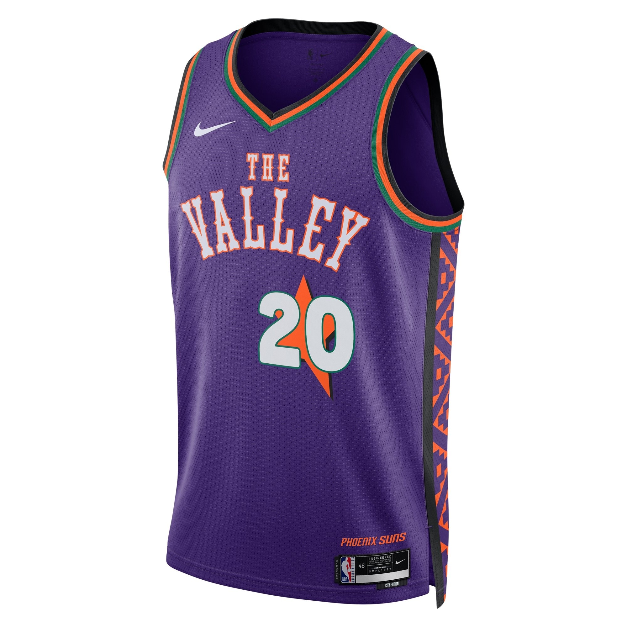 Phoenix Suns City Edition Swingman Jersey 2024 Purple Jusuf Nurkic Unisex