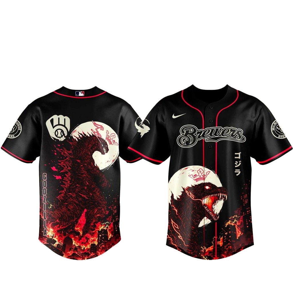 Baseball Team x Godzilla Minus Zero Baseball Jersey