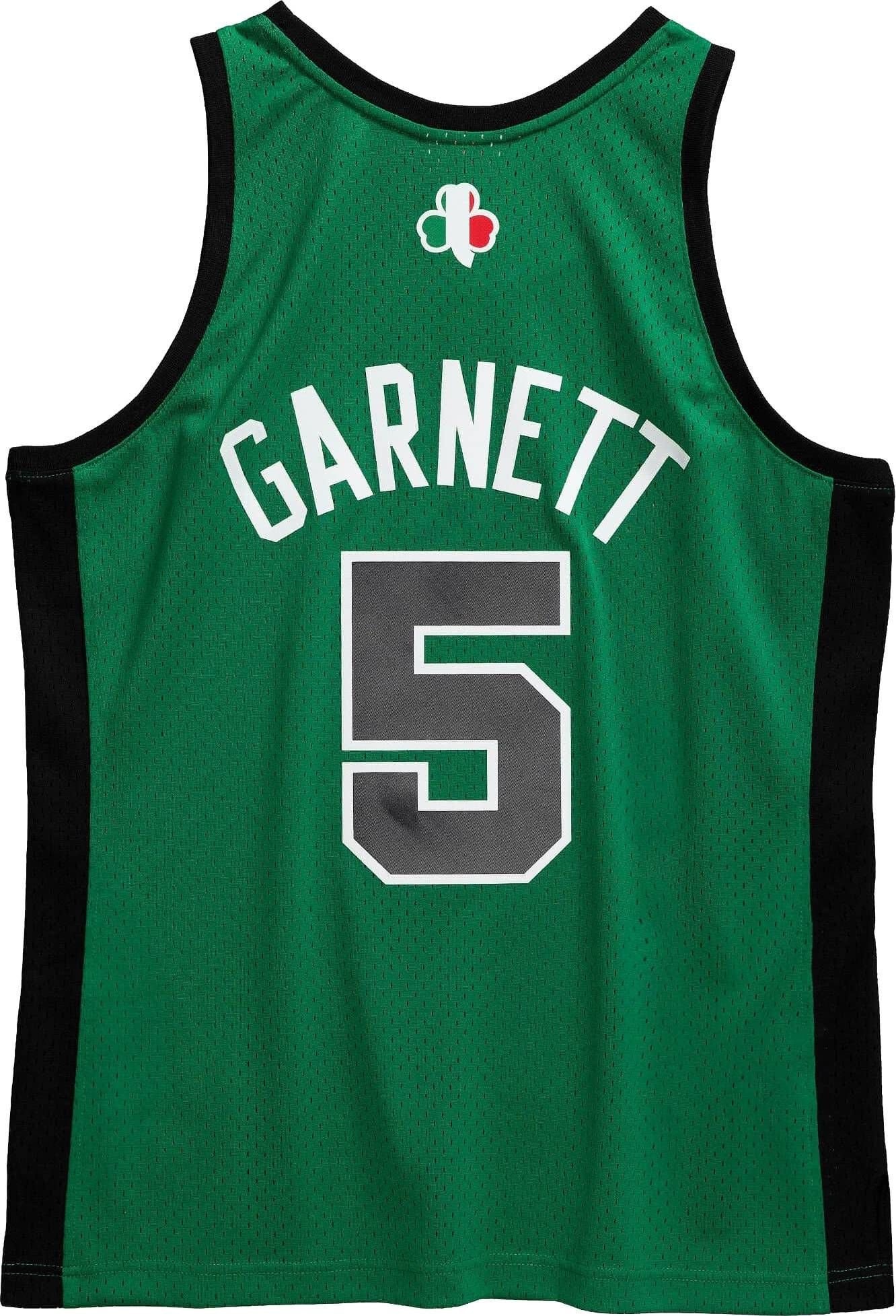 Mitchell Ness Men's Boston Celtics Kevin Garnett 5 Swingman Green Jersey