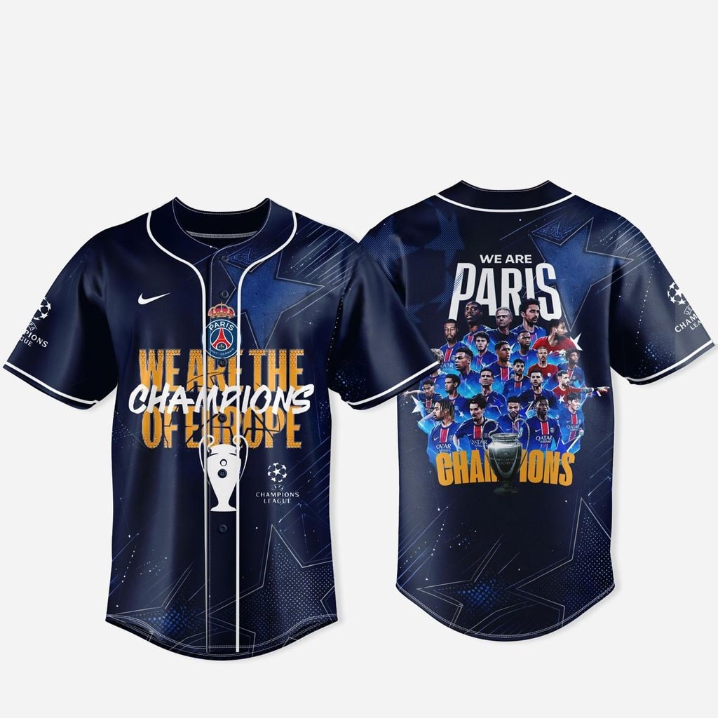 Paris Saint Germain UEFA Champions League Final 2026 Baseball Jersey