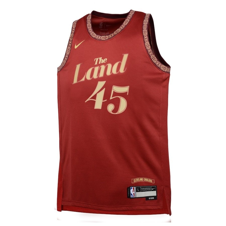 Donovan Mitchell 45 Cleveland Cavaliers 2023/24 City Edition Swingman Youth Jersey - Wine