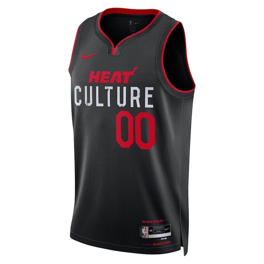 Miami Heat 2023/24 City Edition Swingman Custom Jersey Black Unisex