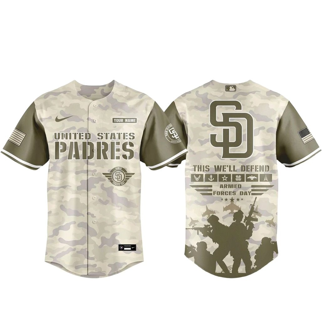 Baseball Team Armed Forces Day Appreciation Night 2026 Baseball Jersey
