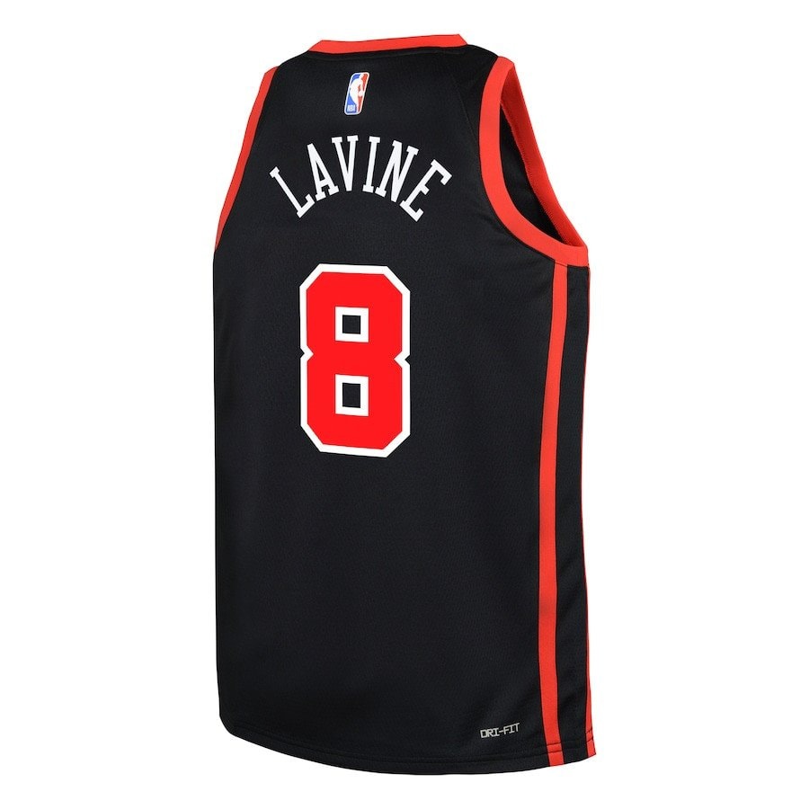 Zach LaVine 8 Chicago Bulls 2023/24 City Edition Swingman Youth Jersey Black