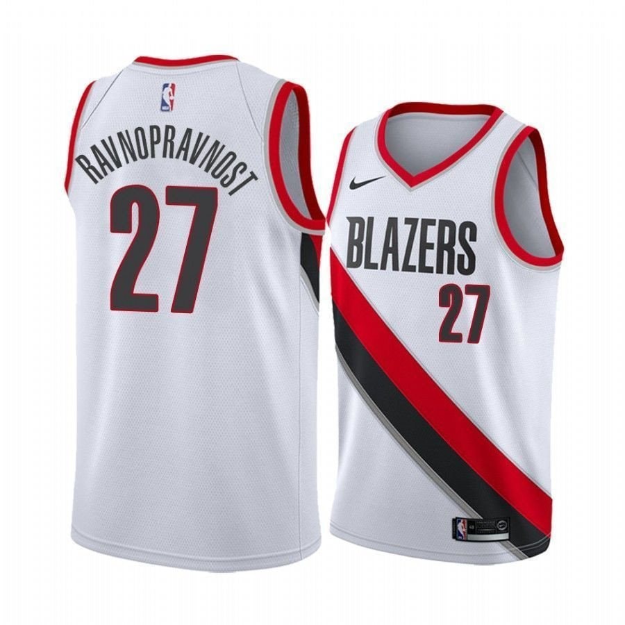 Men's Jusuf Nurkic Ravnopravnost Blazers Association Jersey Multicolor S-3XL