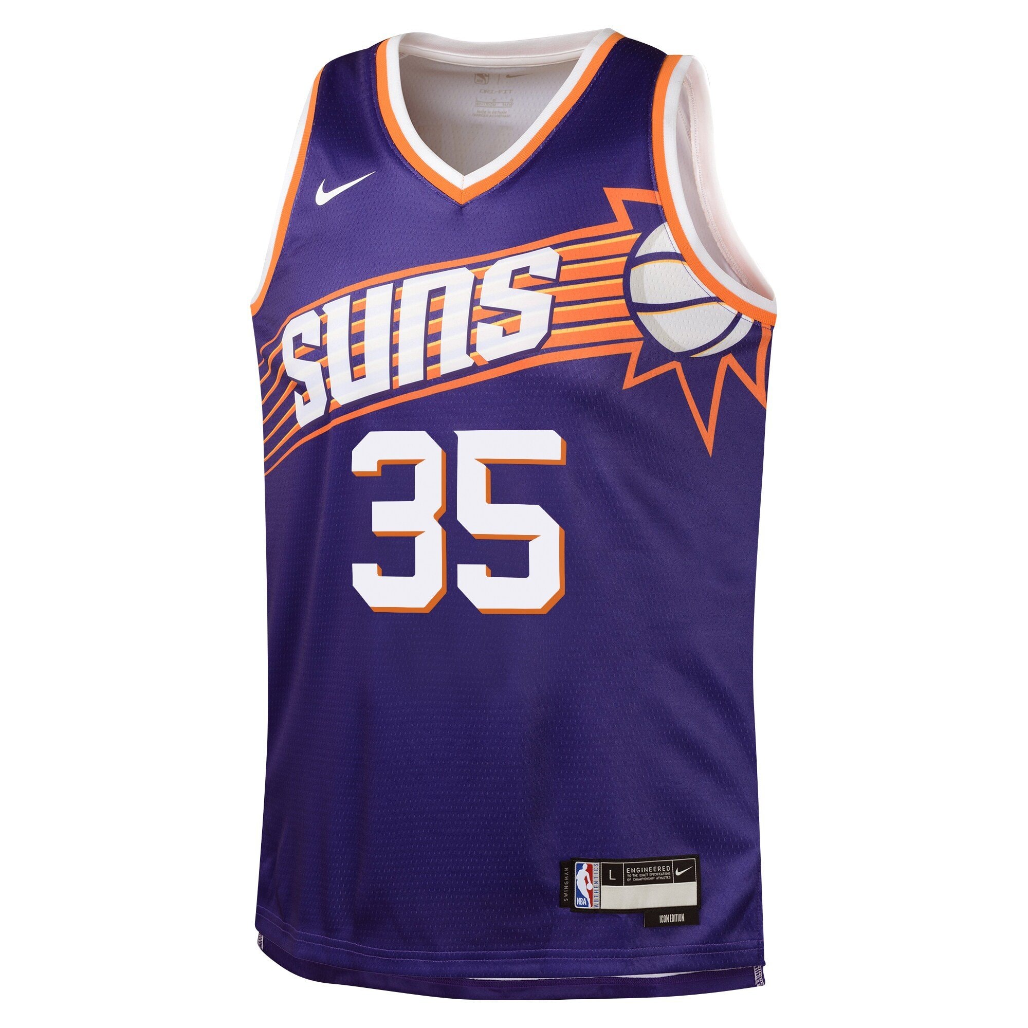 Phoenix Suns Icon Edition Swingman Jersey Purple Kevin Durant Teens