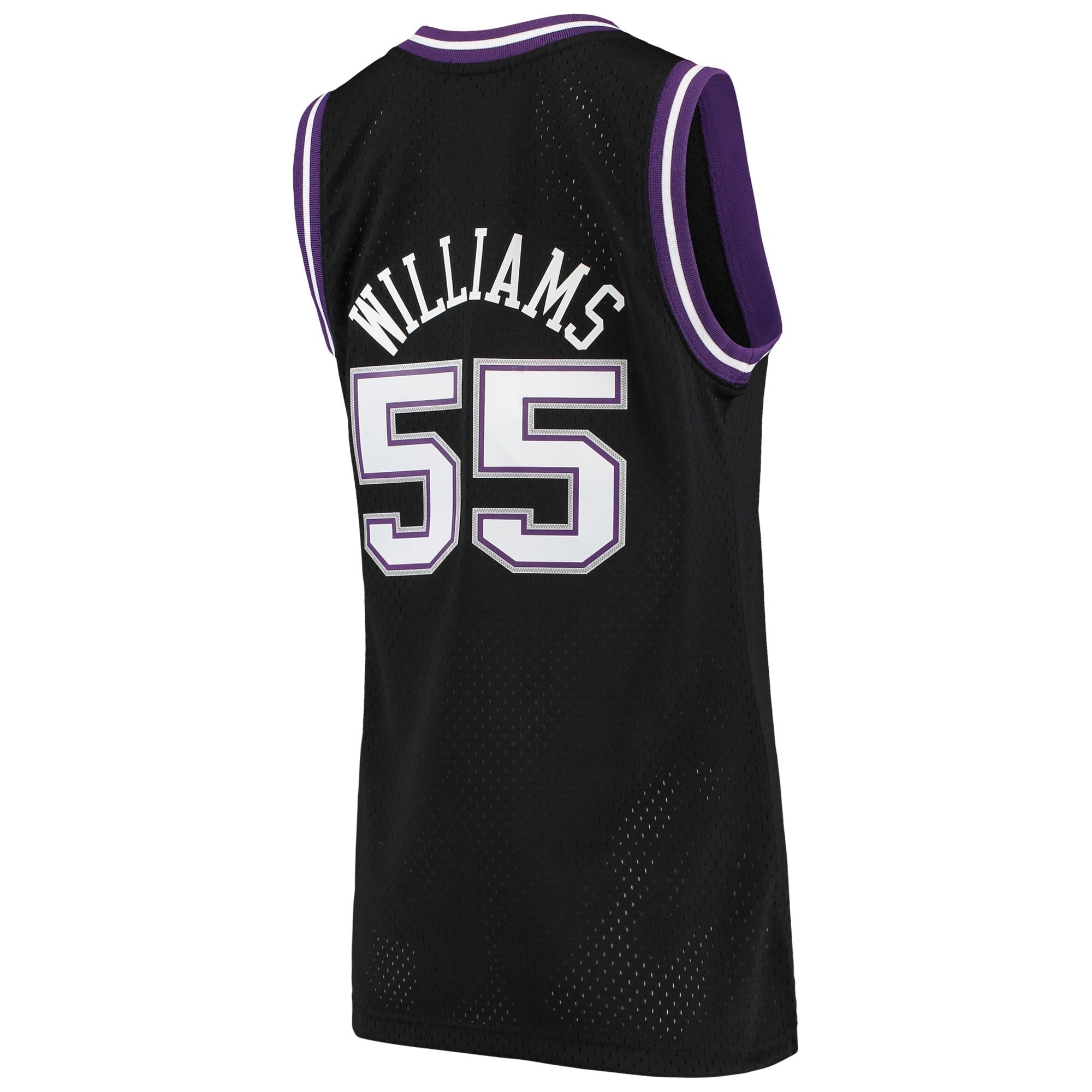 Women's Mitchell & Ness Jason Williams Black Sacramento Kings 2000-01 Hardwood Classics Swingman Jersey