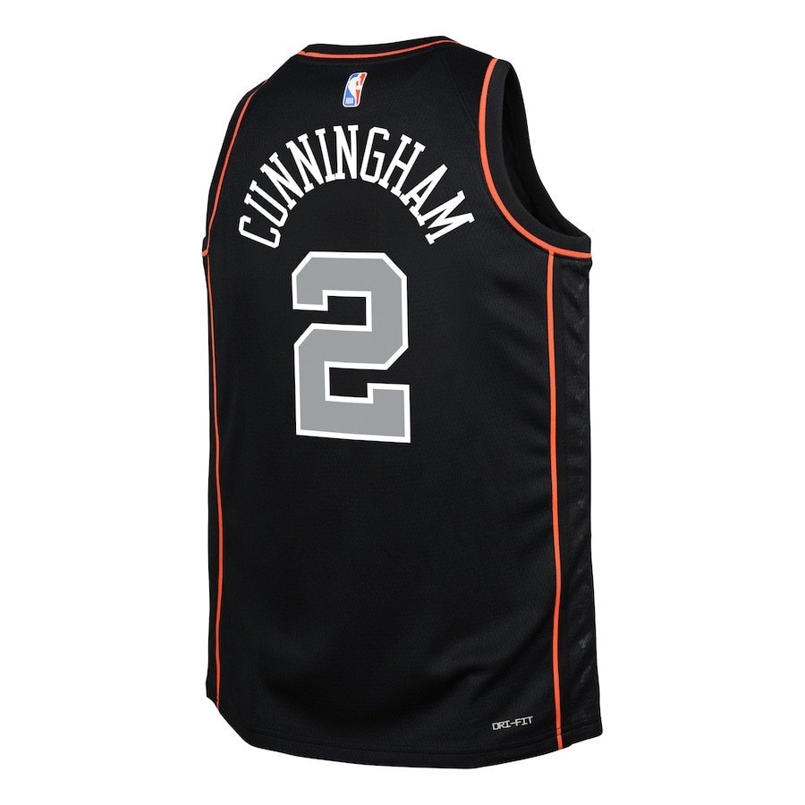 Cade Cunningham 2 Detroit Pistons 2023/24 City Edition Swingman Youth Jersey Black