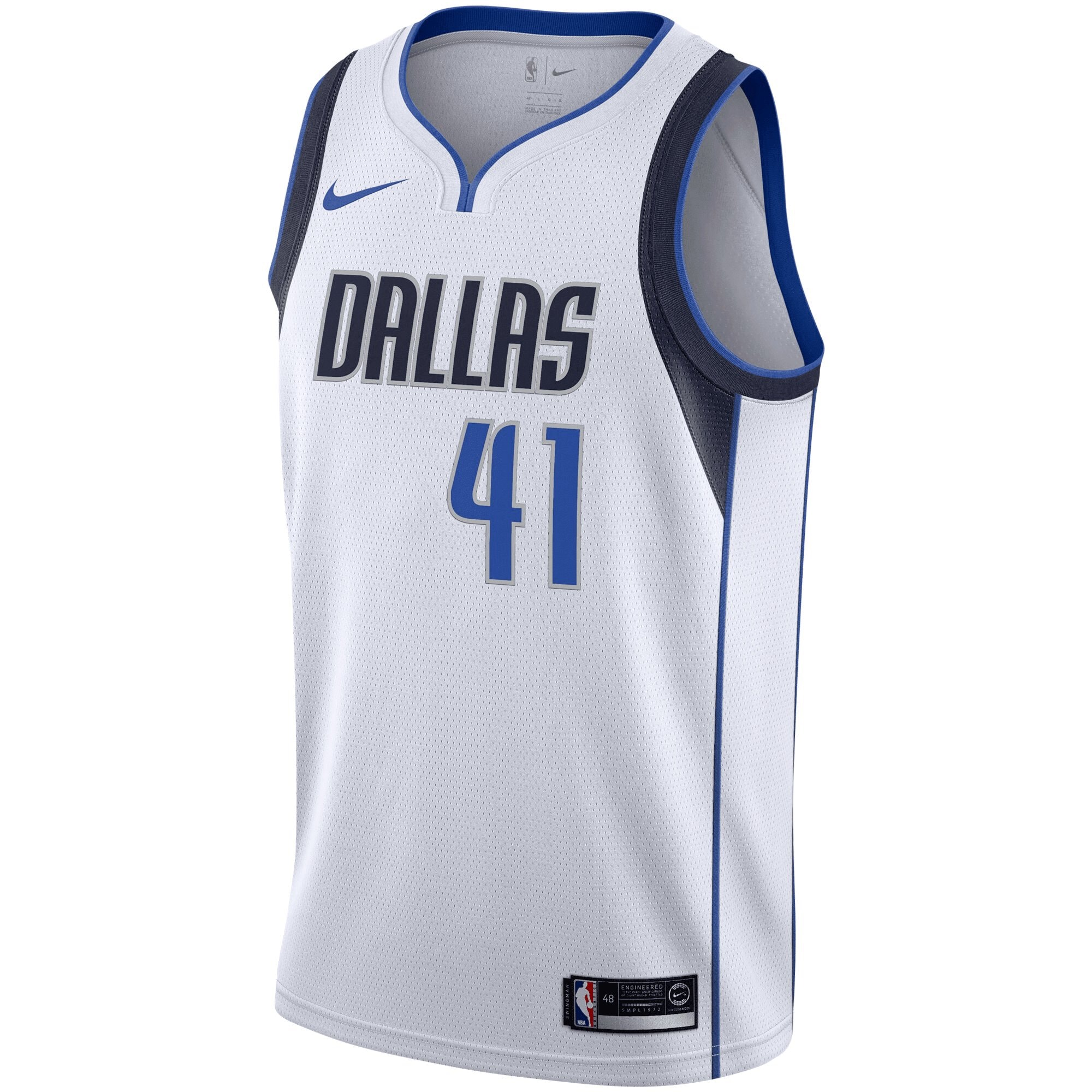 Dirk Nowitzki Dallas Mavericks Swingman Jersey - Association Edition - White Jersey
