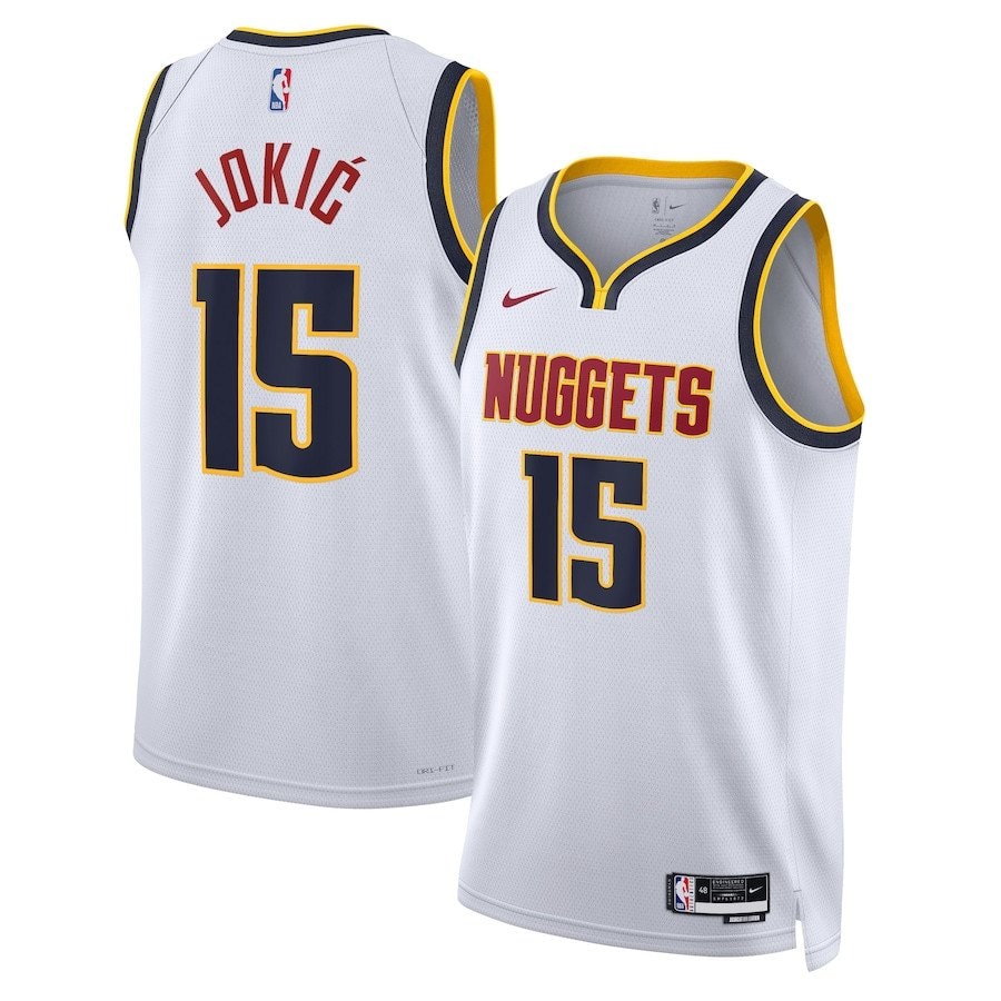 Nikola Jokic 15 Denver Nuggets Unisex Swingman Jersey Association Edition White