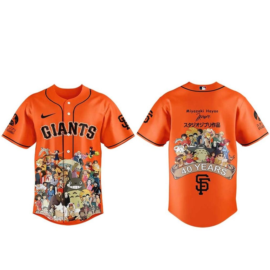 Baseball Team Studio Ghibli 40th Anniversary 2026 Baseball Jersey