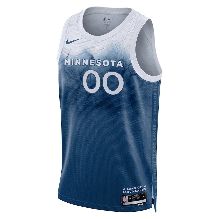 Minnesota Timberwolves 2023/24 City Edition Swingman Custom Jersey Blue Unisex
