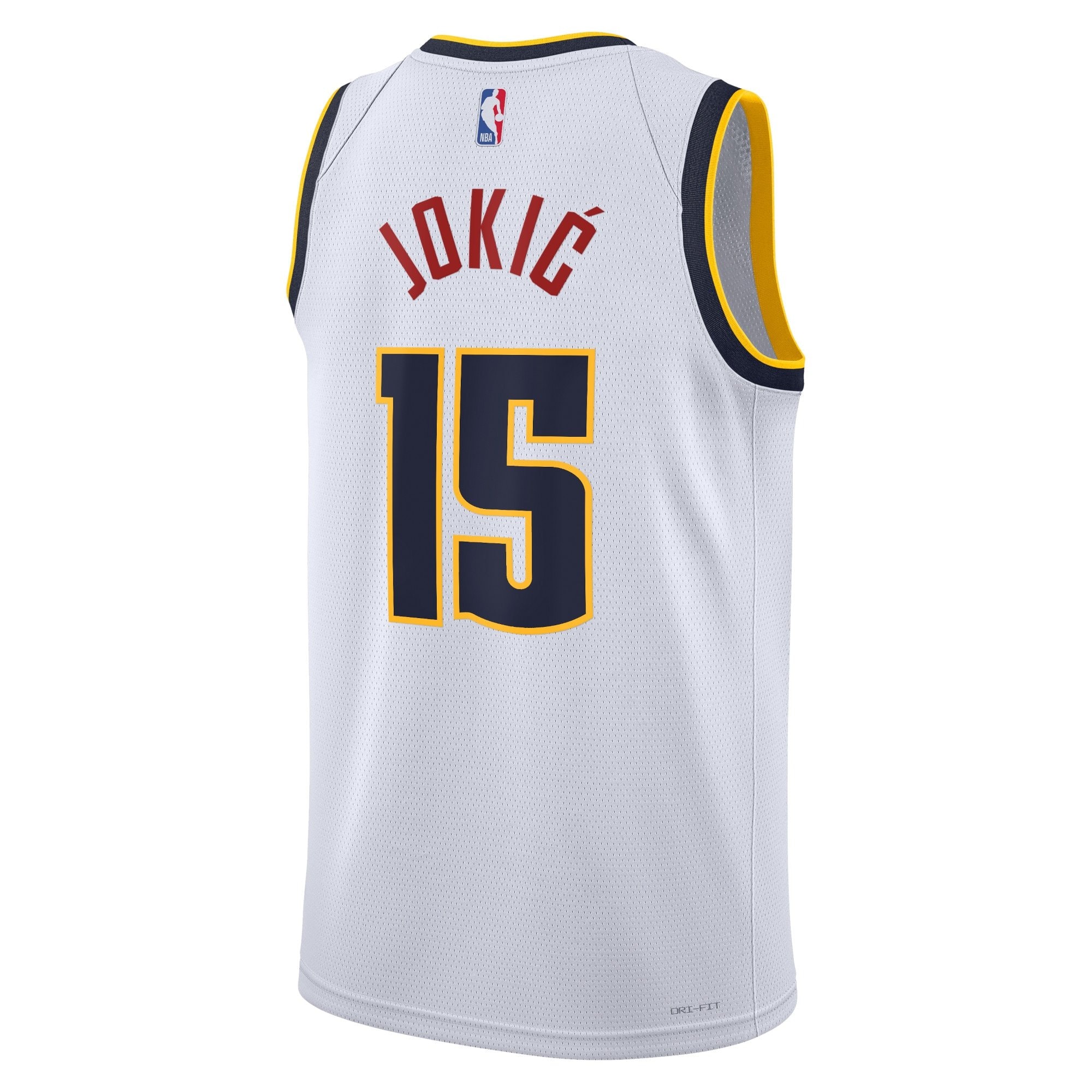 Denver Nuggets Association Edition Swingman Jersey White Nikola Jokic Unisex