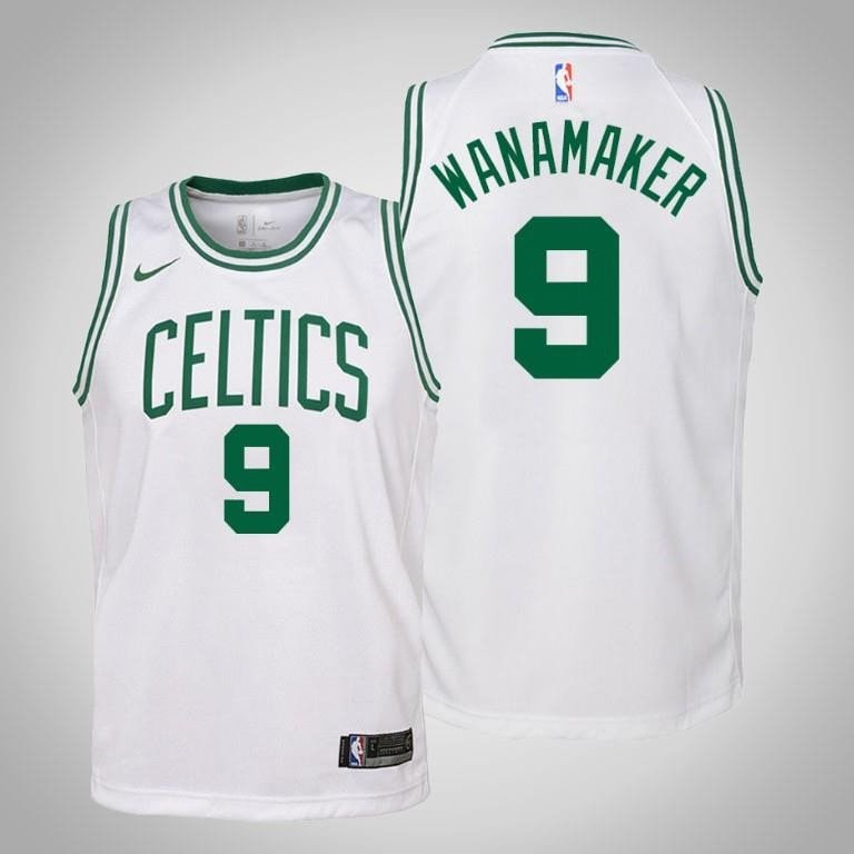 Youth Brad Wanamaker Basketball Team 9 Association White Jersey