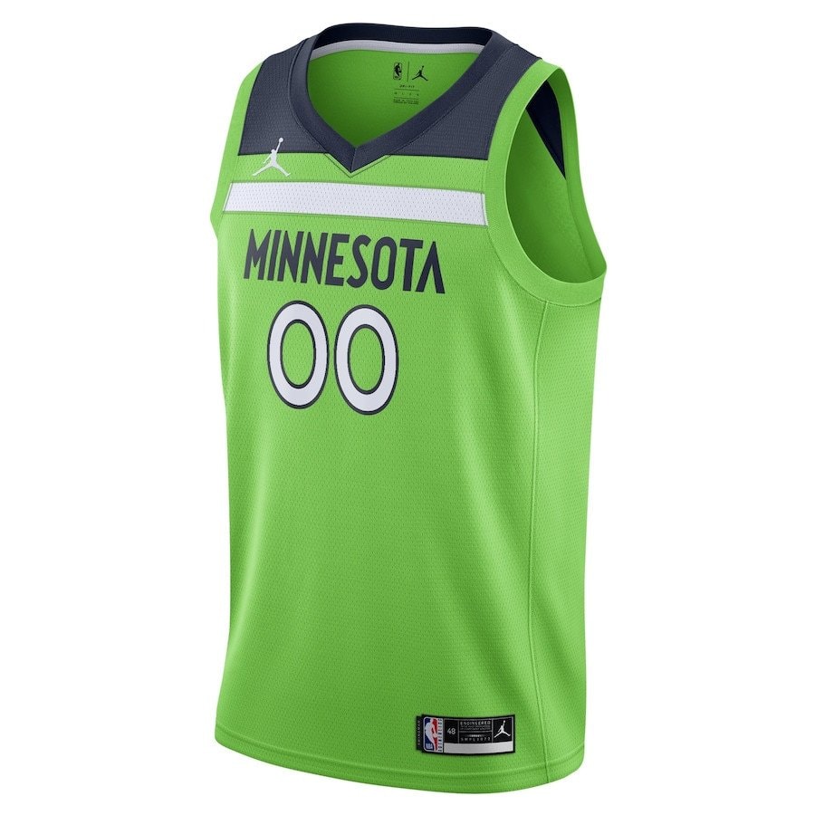 Minnesota Timberwolves 2023/24 Statement Swingman Custom Men Jersey Green Multicolor