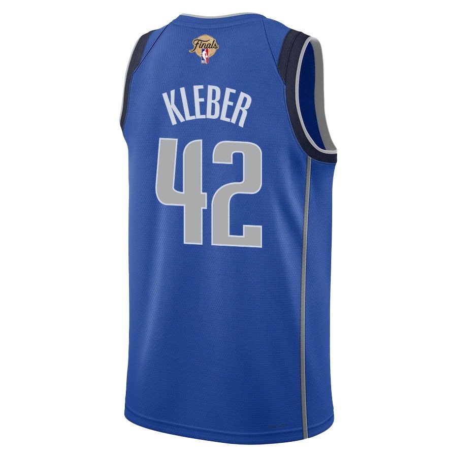Maxi Kleber 42 Dallas Mavericks 2024 Finals Patch Swingman Jersey Icon Edition Blue