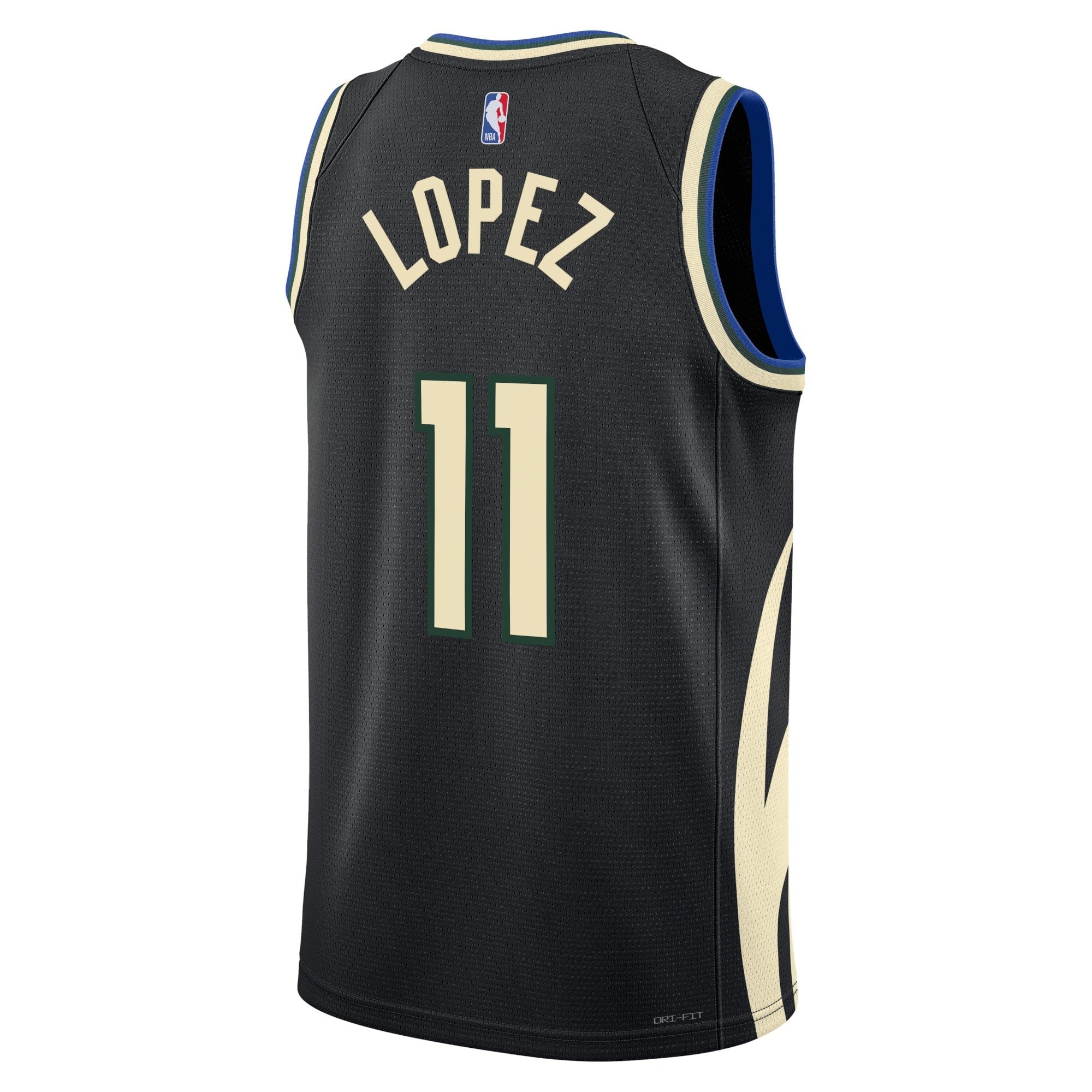 Milwaukee Bucks Jordan Statement Edition Swingman Jersey Black Brook Lopez Unisex