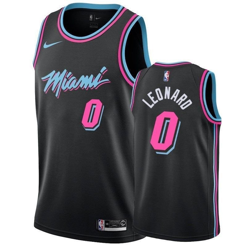 Miami Heat Meyers Leonard #0 City Edition Men's Basketball Jersey Multicolor