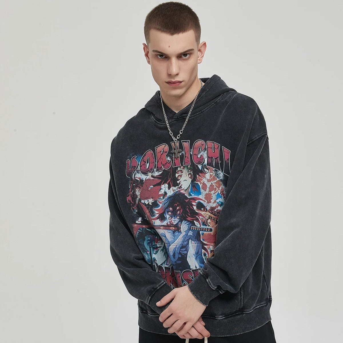 Kokushibo X Yoriichi Vintage Hoodie