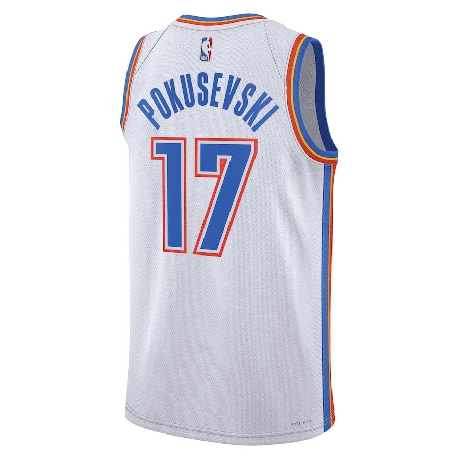 Aleksej Pokusevski 17 Oklahoma City Thunder Unisex Swingman Jersey Association Edition White
