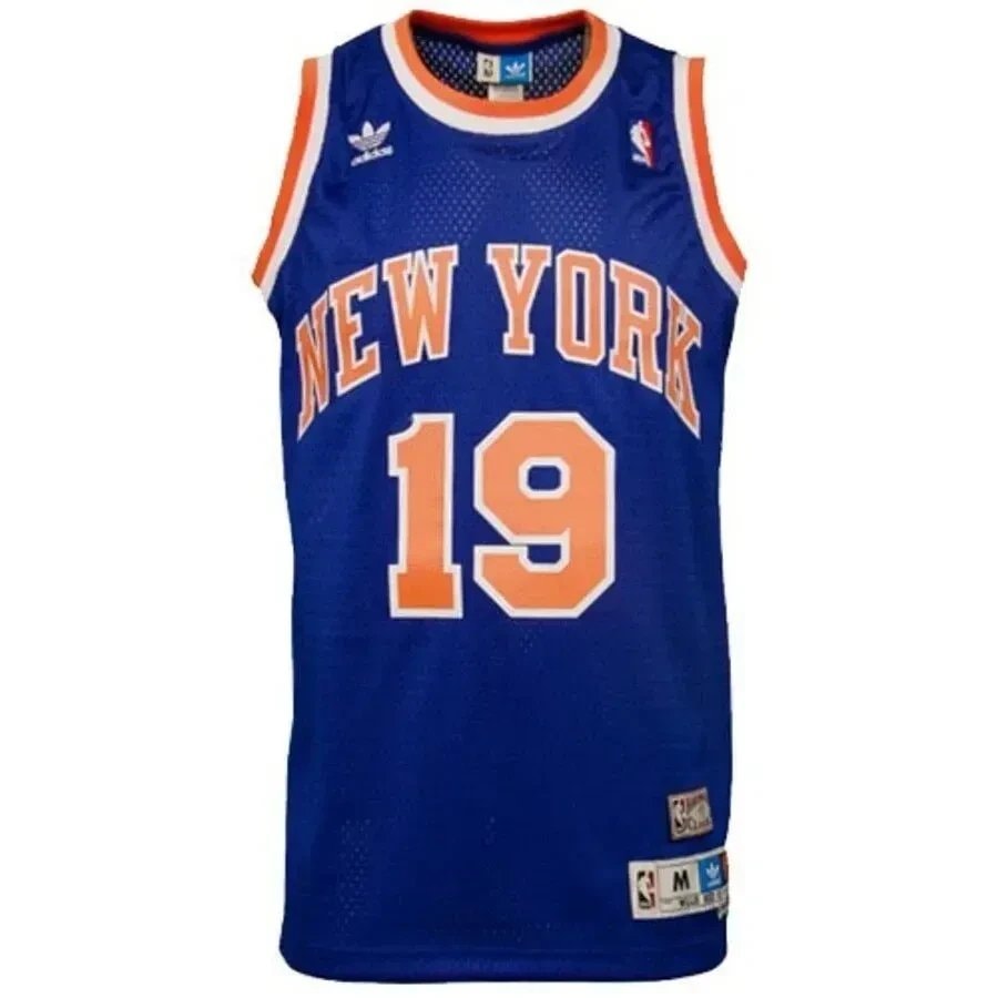 Willis Reed New York Knicks Hardwood Classics Soul Swingman Throwback Jersey Blue