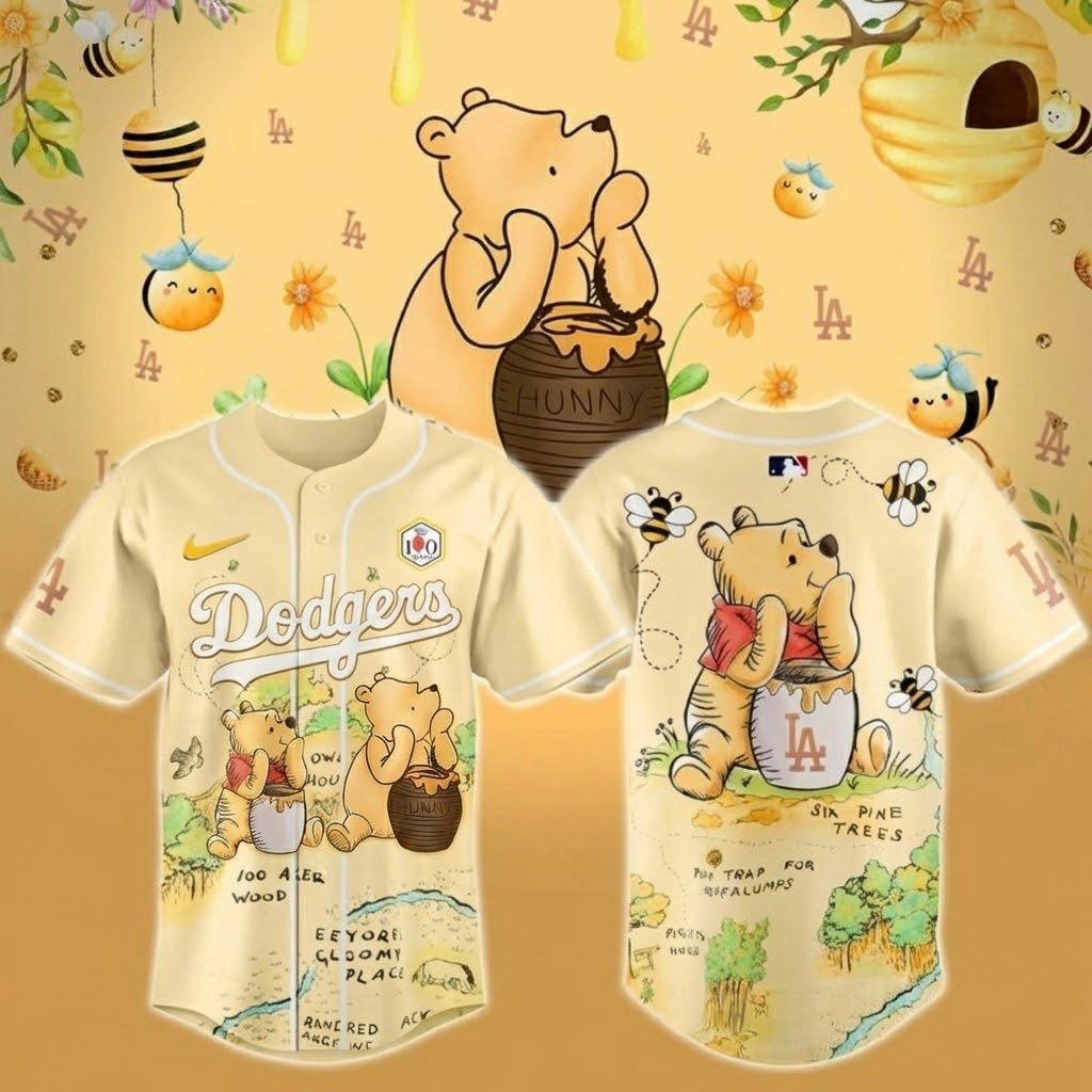 Baseball Team Winnie-the-Pooh Honey 2026 Day Baseball Jersey