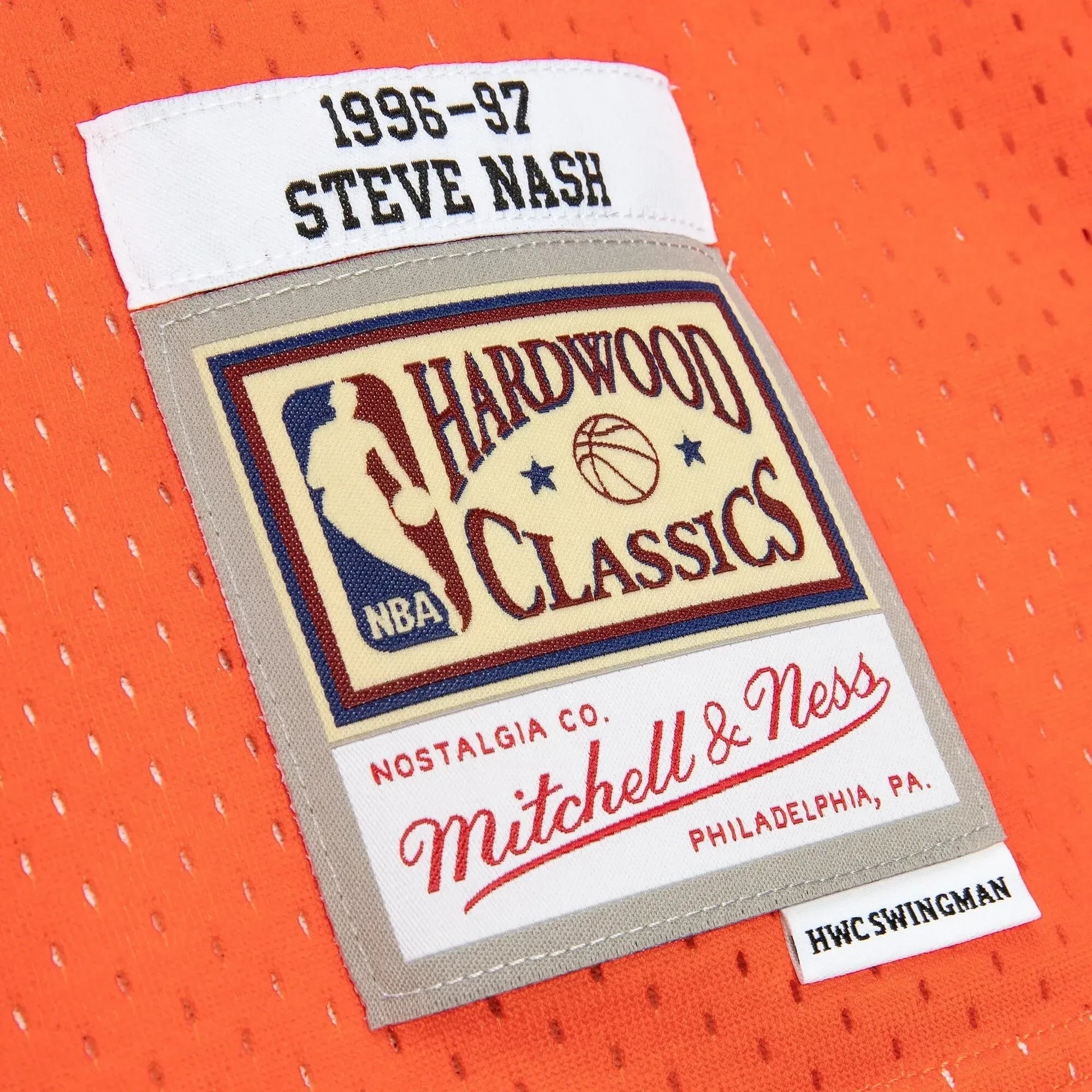 Steve Nash Phoenix Suns Mitchell Ness 1996-97 Hardwood Classics Reload 2.0 Swingman Jersey - Orange