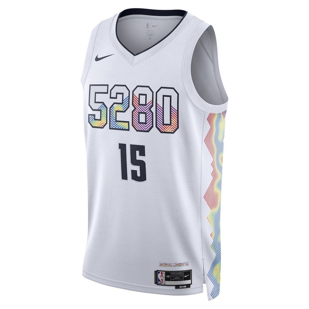 Nikola Jokic 15 Denver Nuggets Unisex 2024/25 Swingman City Edition Jersey - White