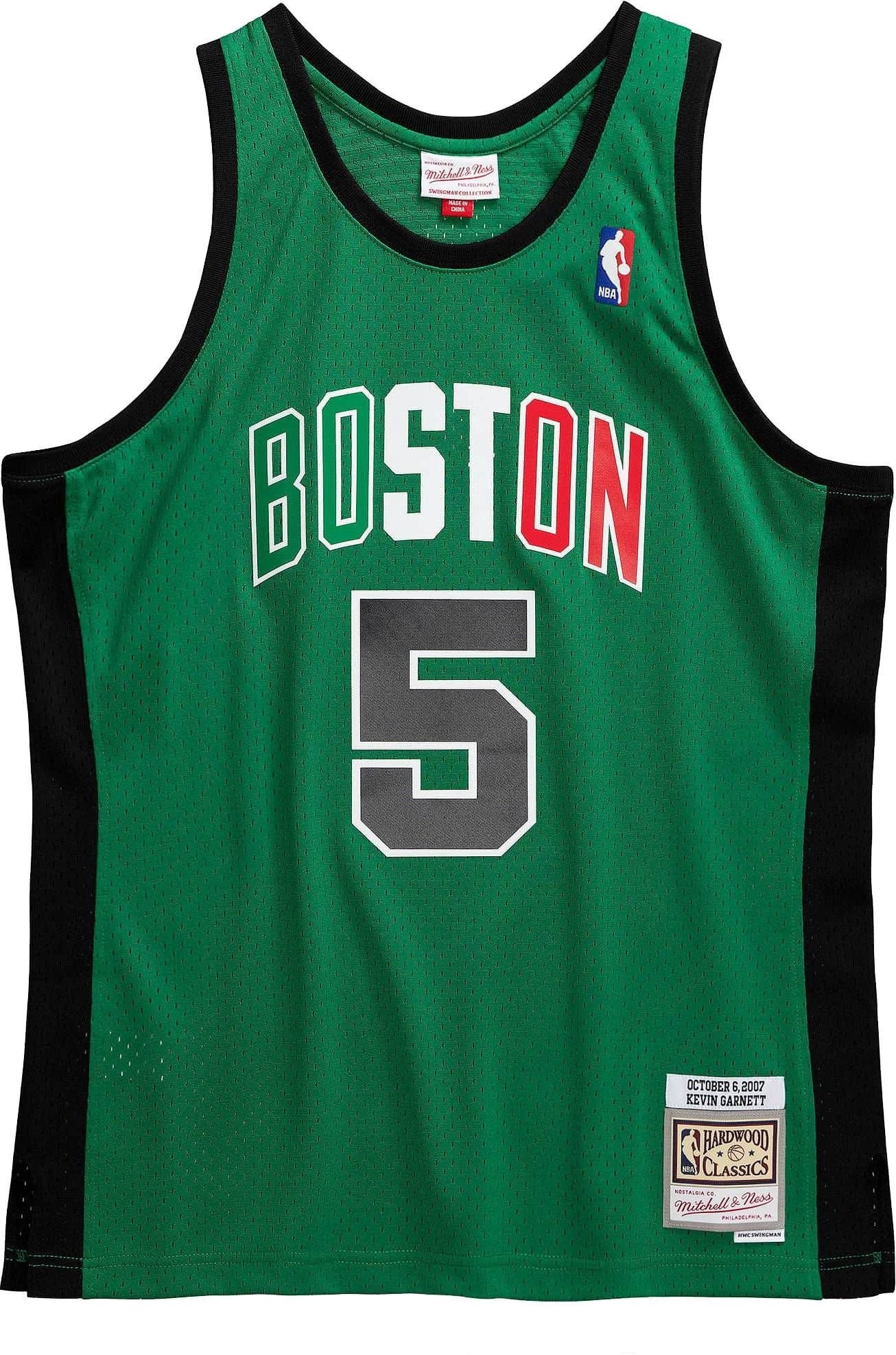 Mitchell Ness Men's Boston Celtics Kevin Garnett 5 Swingman Green Jersey