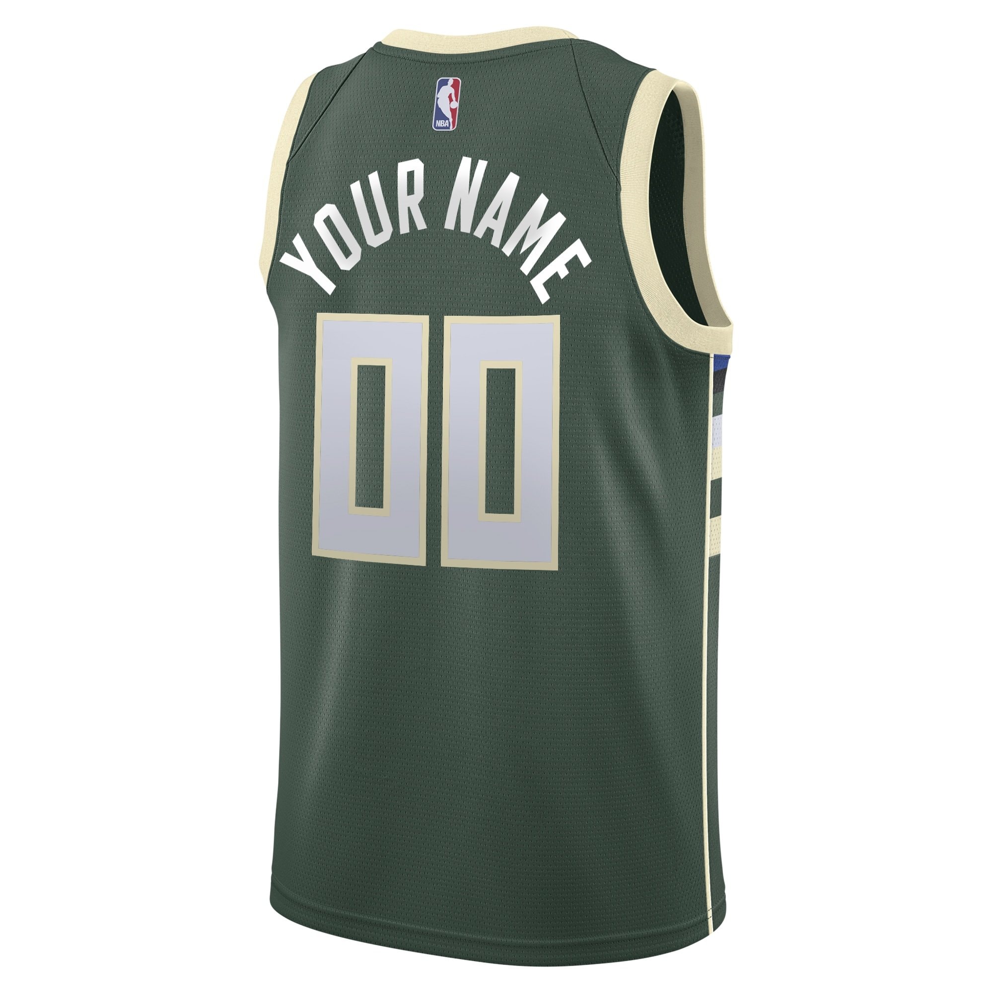 Milwaukee Bucks Icon Swingman Custom Youth Jersey - Multicolor Polyester S-3XL