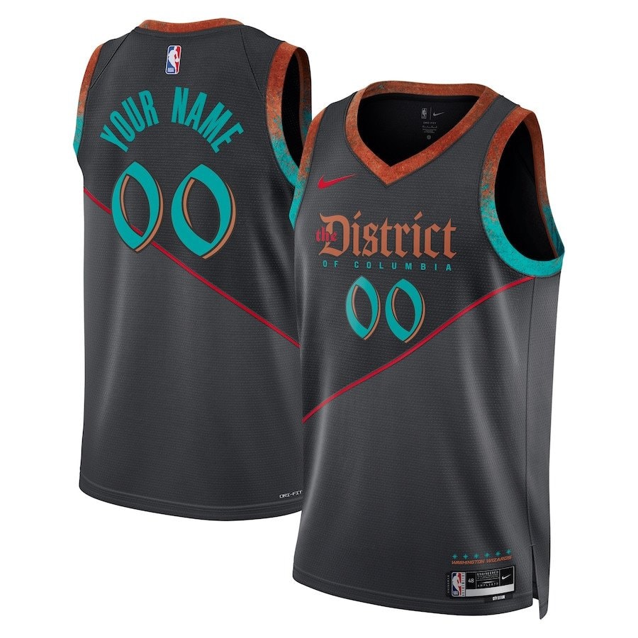 Washington Wizards 2023/24 City Edition Swingman Custom Jersey Black Unisex