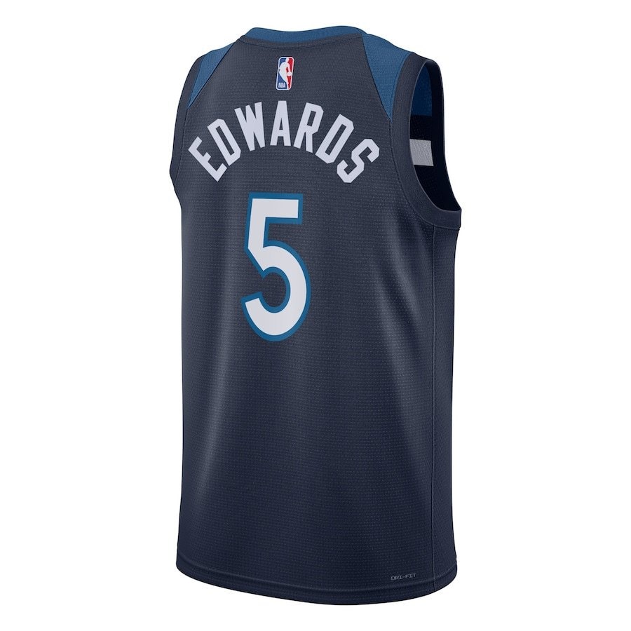 Anthony Edwards 5 Minnesota Timberwolves Unisex Swingman Jersey Icon Edition Navy