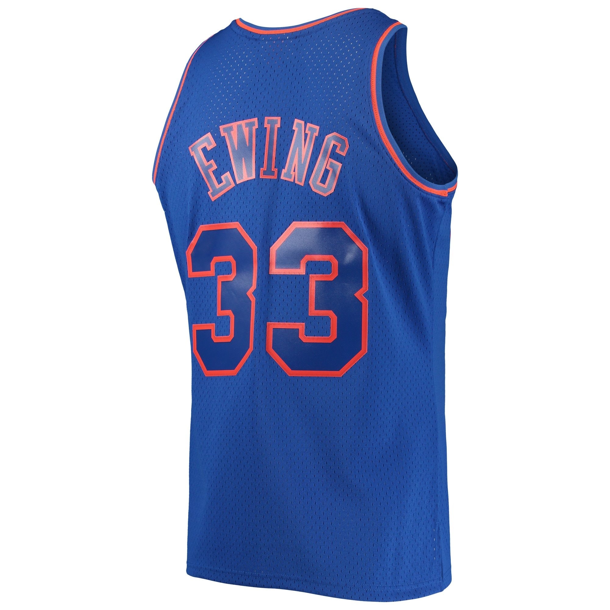 Men's Mitchell & Ness Patrick Ewing New York Knicks 1996/97 Hardwood Classics Swingman Jersey Blue