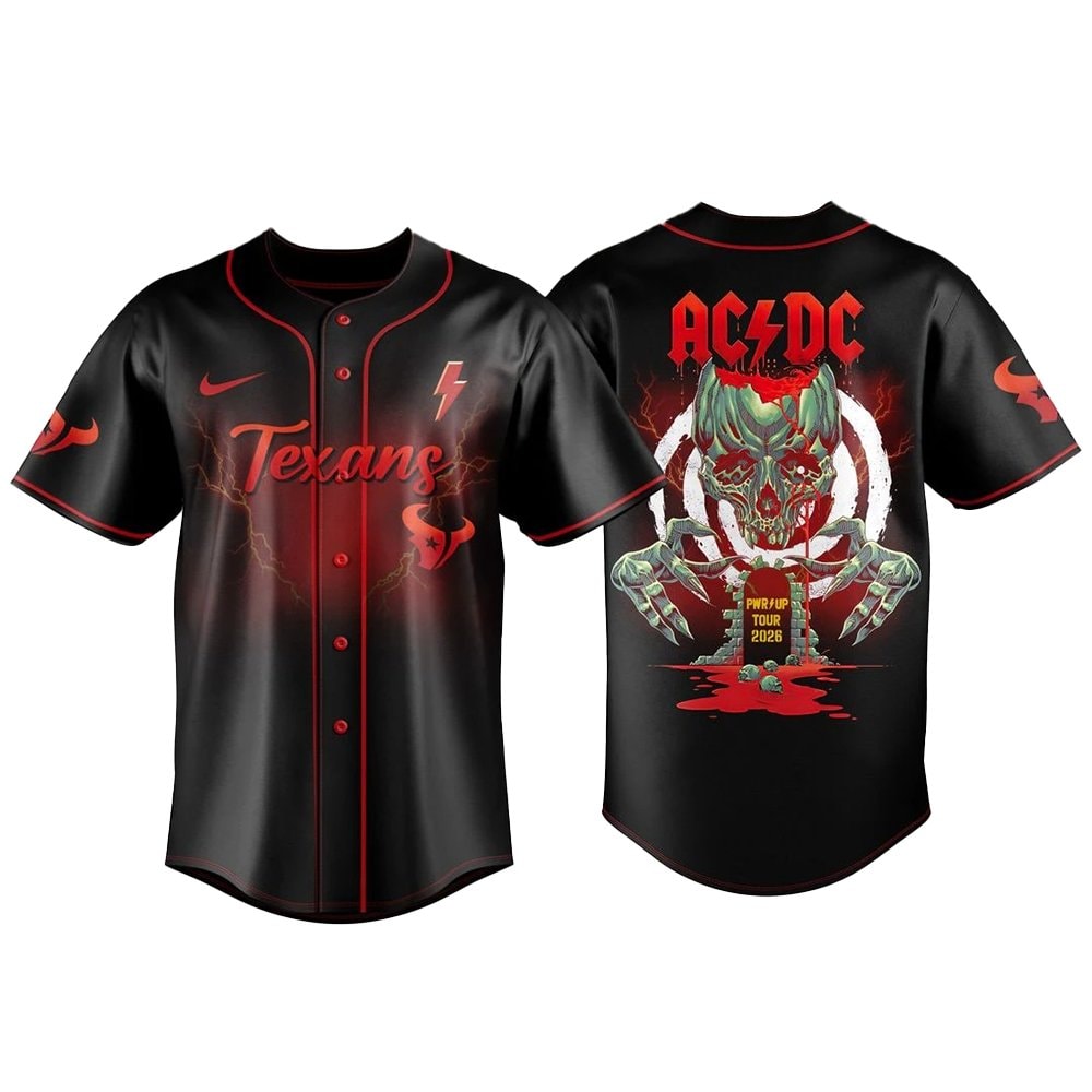 Football Team AC-DC Pwr Up Tour Baseball Jersey