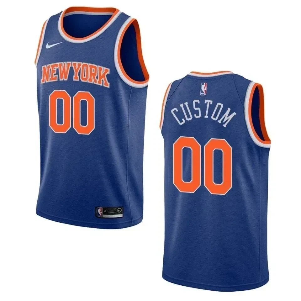 Men's Basketball Team 00 Custom Icon Swingman Jersey - Blue
