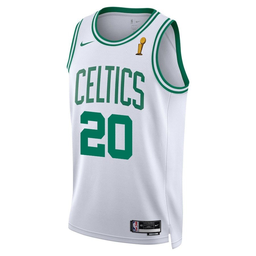 JD Davison 20 Boston Celtics 2024 Finals Champions Swingman Jersey Association Edition White
